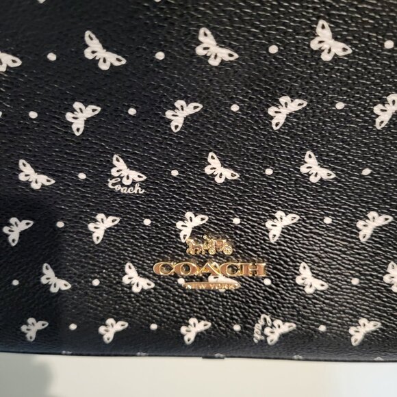 Coach Butterfly Print Leather Crossbody - Picture 8 of 14
